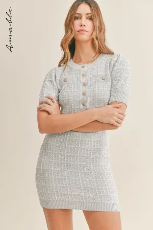 JORDYN TWEED KNIT MINI DRESS