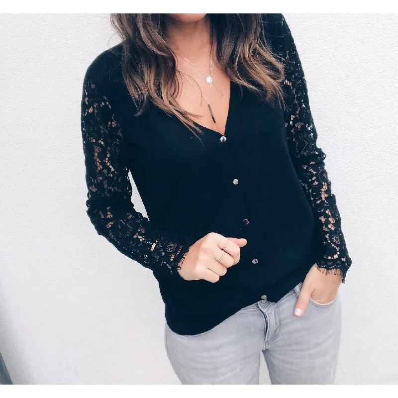 Lace Long Sleeve Shirt