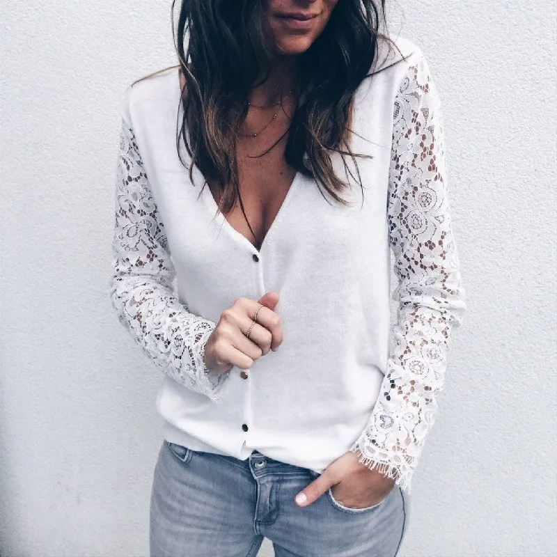 Lace Long Sleeve Shirt