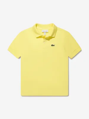 Lacoste Boys Logo Polo Shirt in Yellow