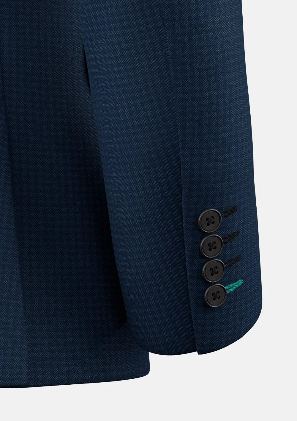 Lafayette Blue Microcheck Suit