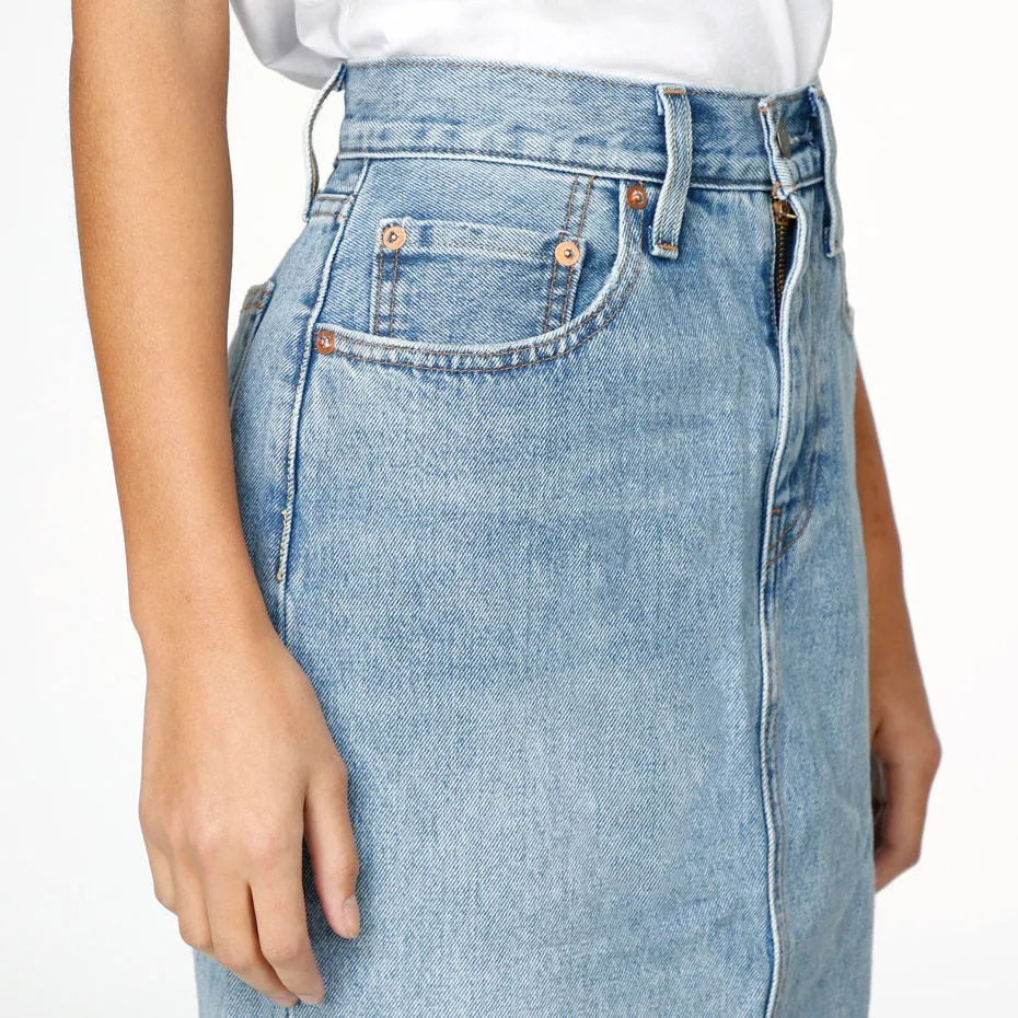 Levi's® Premium Side Slit Skirt - Blue Waves