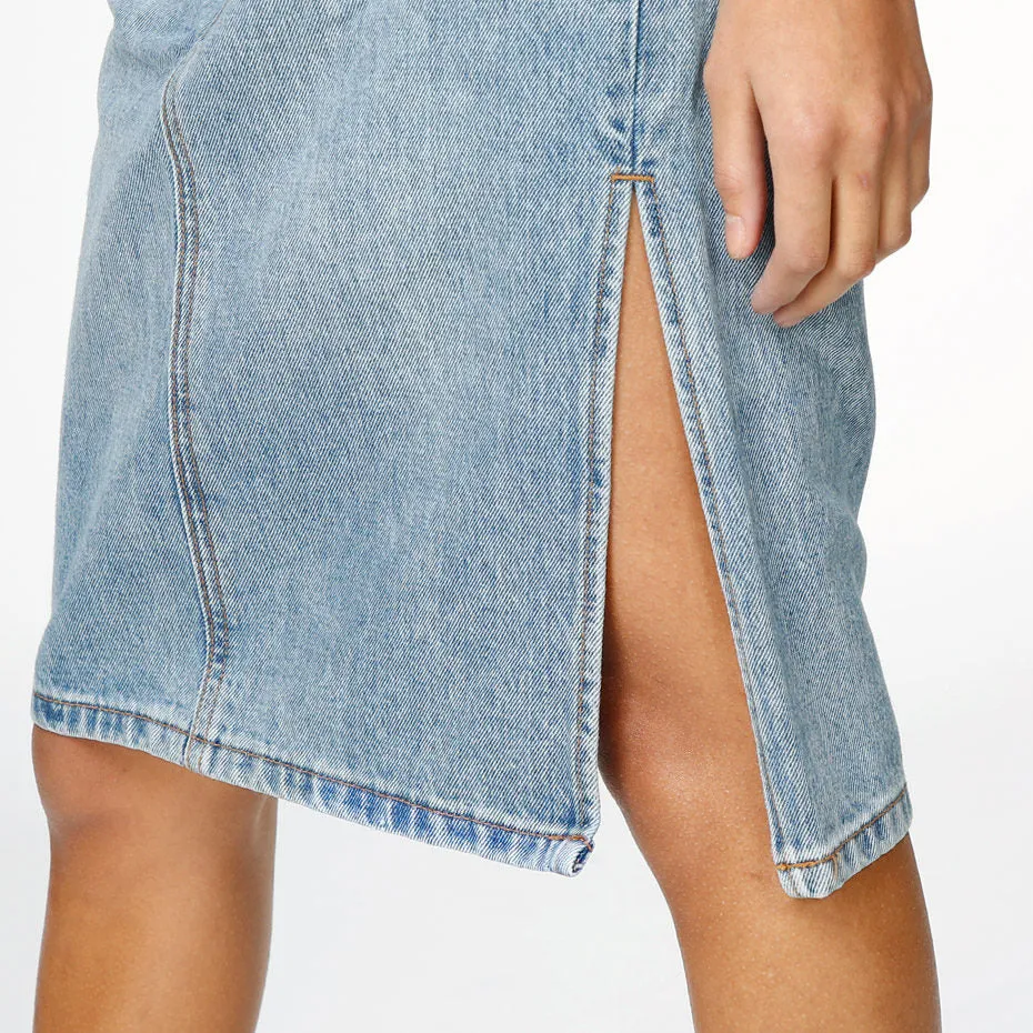 Levi's® Premium Side Slit Skirt - Blue Waves
