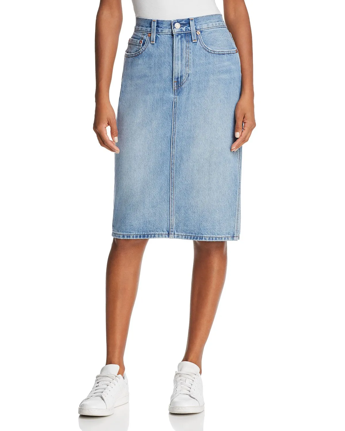 Levi's® Premium Side Slit Skirt - Blue Waves