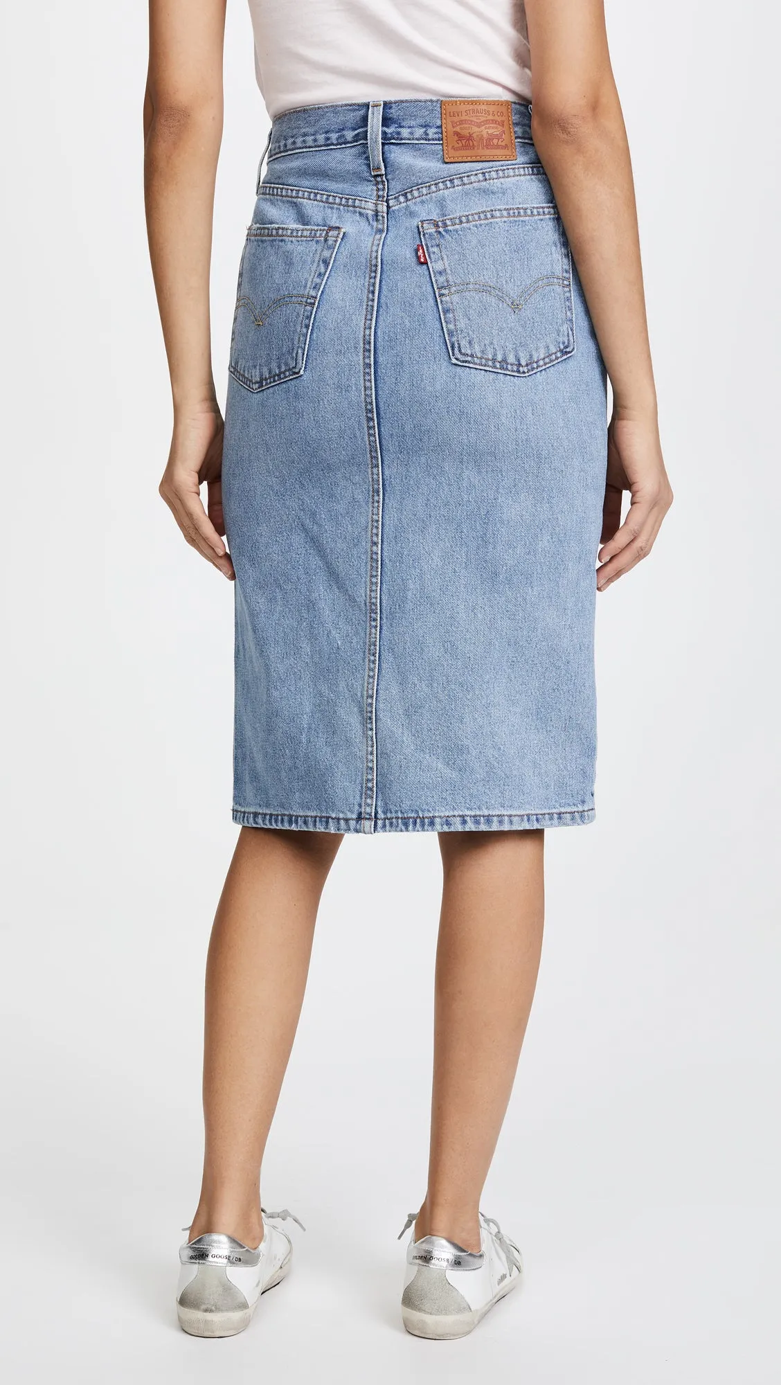 Levi's® Premium Side Slit Skirt - Blue Waves