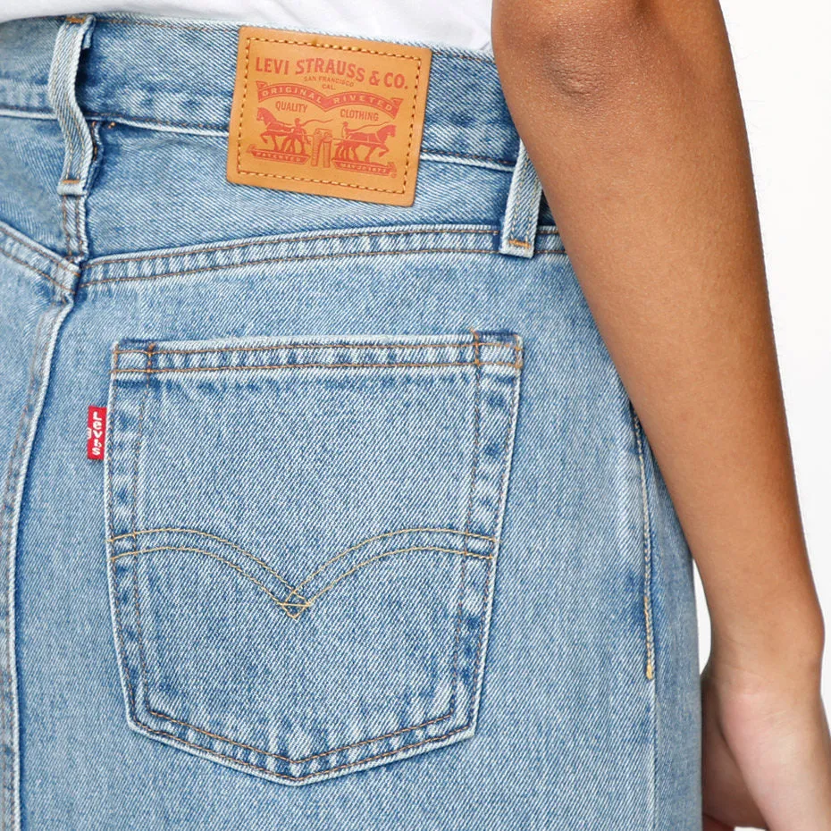 Levi's® Premium Side Slit Skirt - Blue Waves