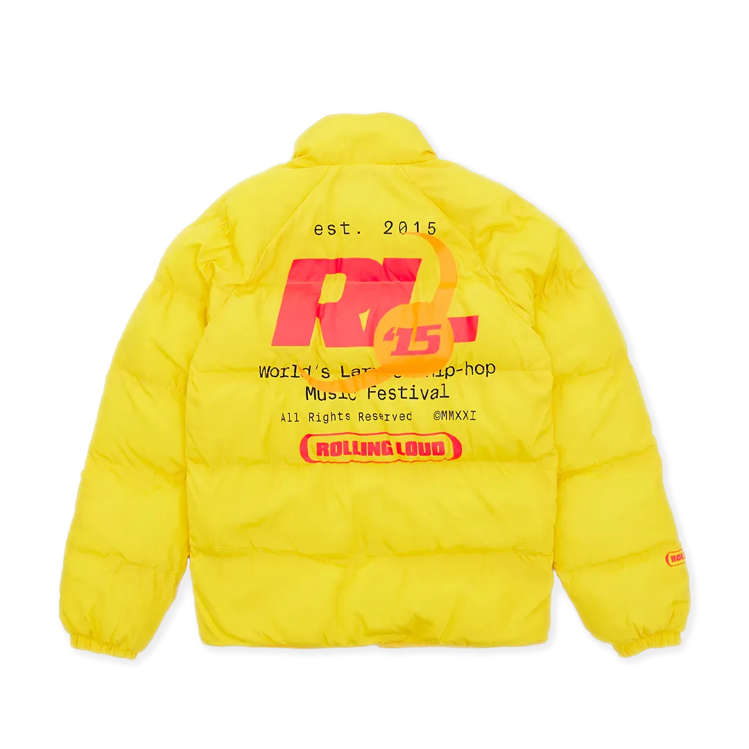 Loud Yellow Puffer Jacket