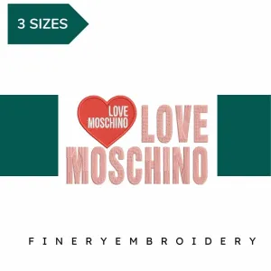 Love Moschino Iconic Brand Embroidery Motif- Embroidery Design
