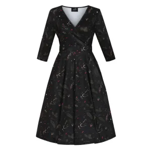 Lyra Dress - Winter Leaves
