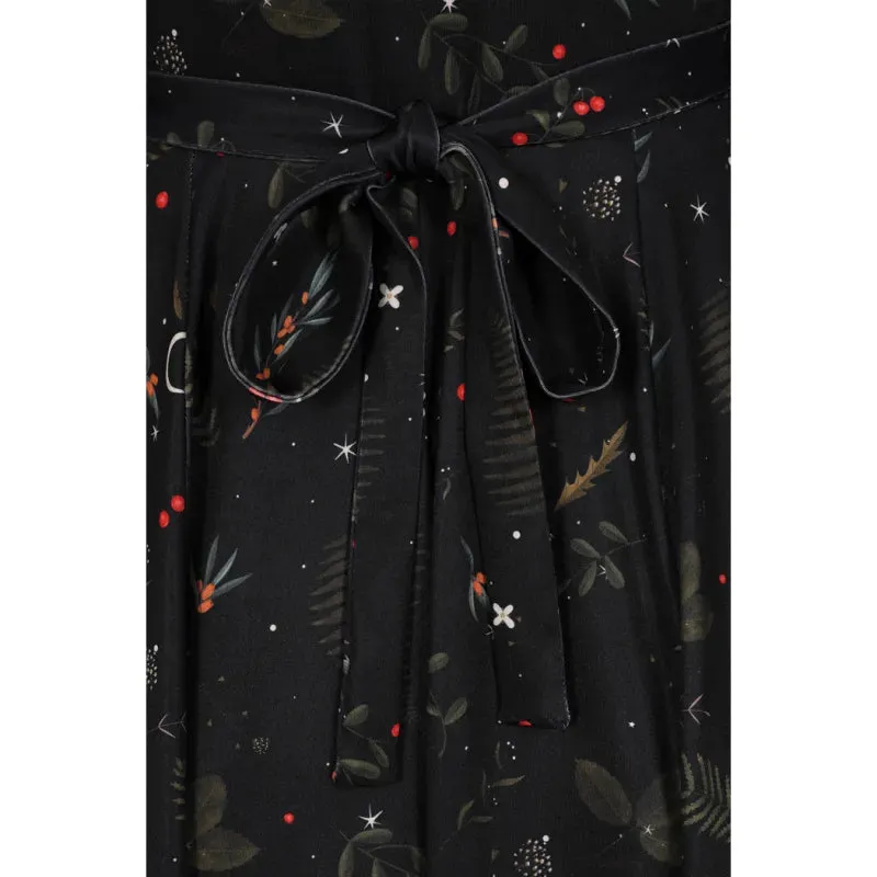 Lyra Dress - Winter Leaves