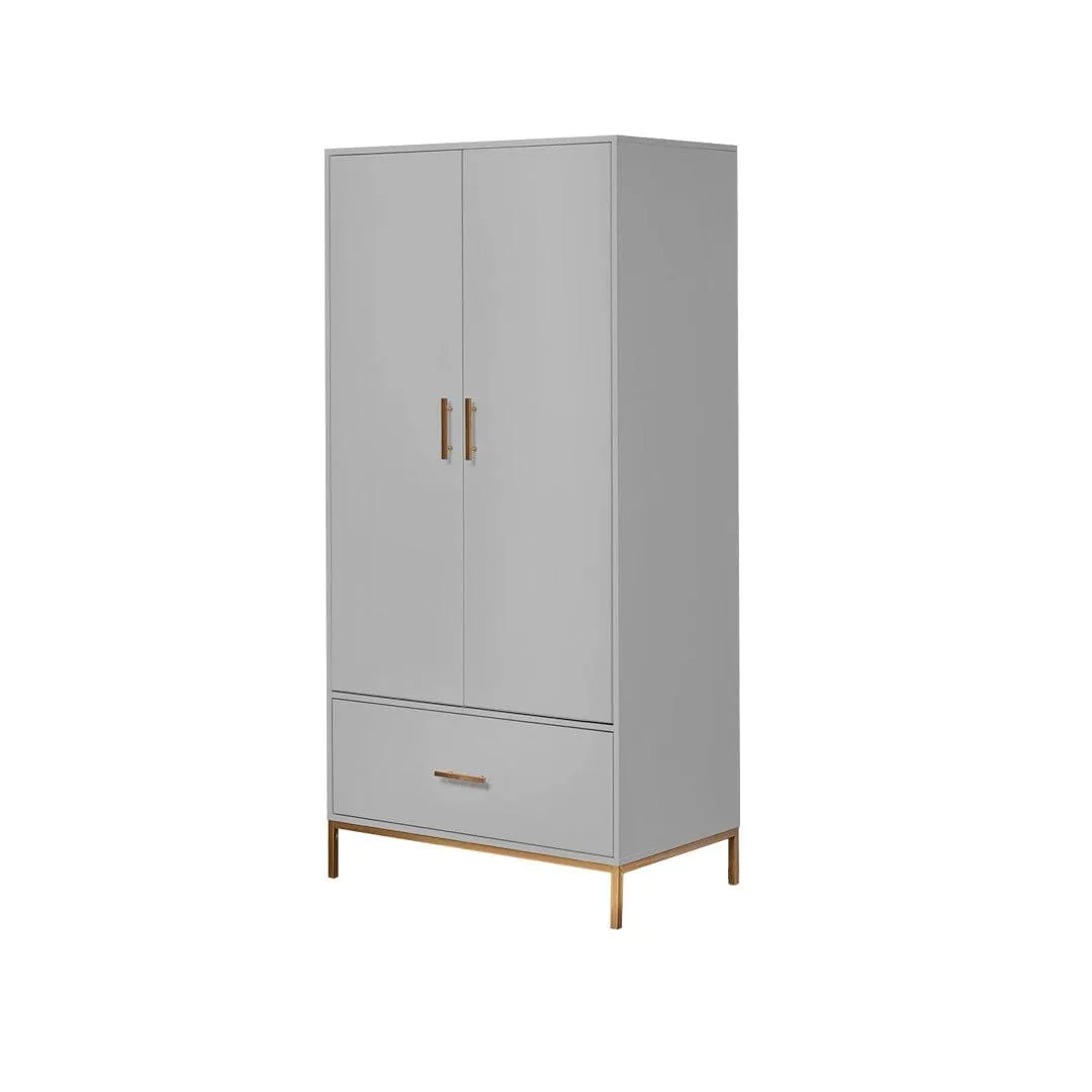 Marie Double Wardrobe - Grey