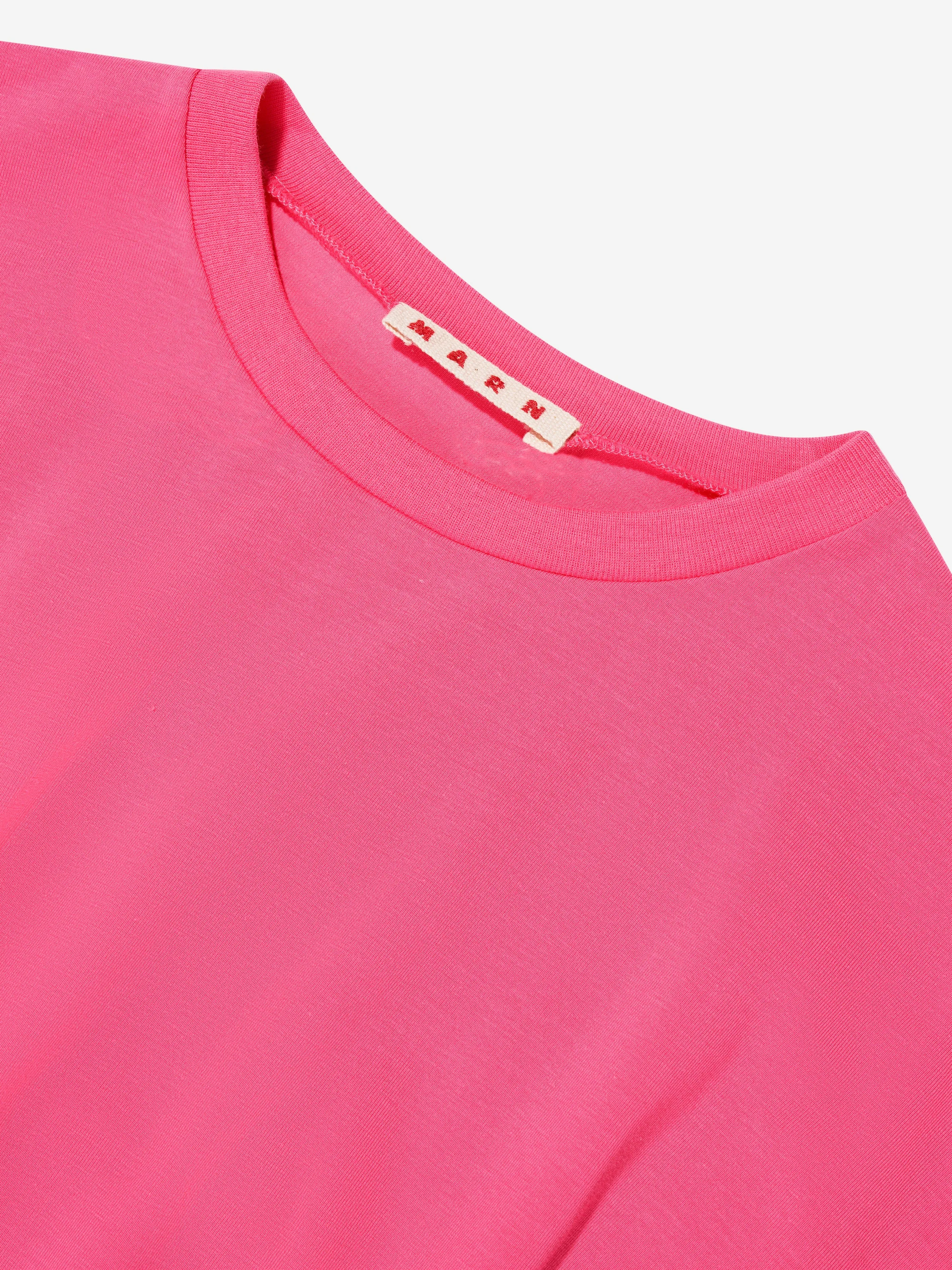 MARNI Girls Logo Band Cropped Top in Pink