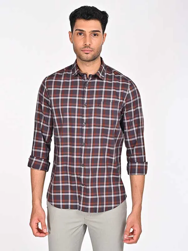 Men Checked Full Sleeve Cotton Shirt