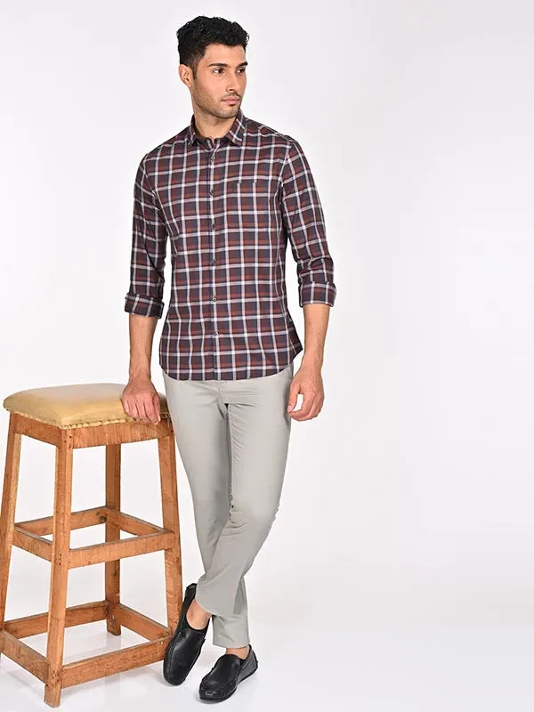 Men Checked Full Sleeve Cotton Shirt