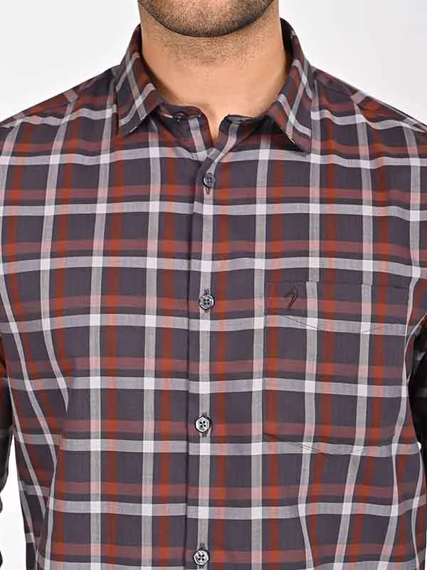 Men Checked Full Sleeve Cotton Shirt