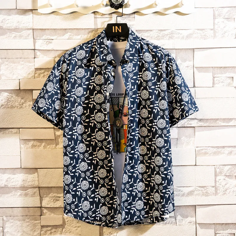 Men Fashion Casual Floral Shirt - Vibrant Style for Every Occasion