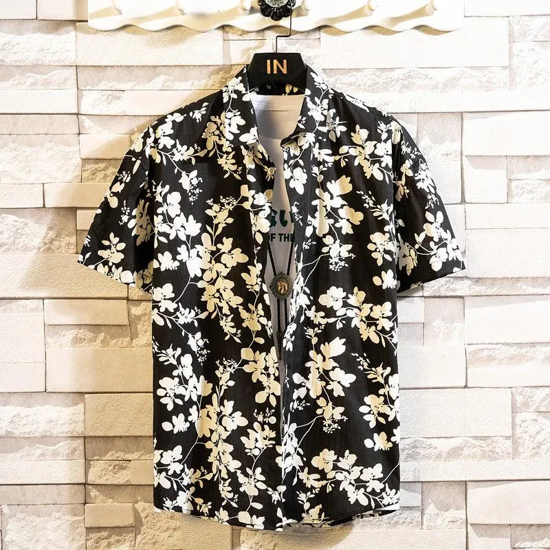 Men Fashion Casual Floral Shirt - Vibrant Style for Every Occasion