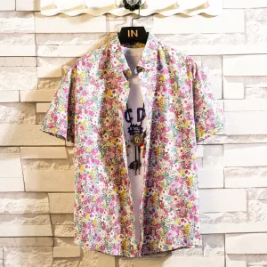 Men Fashion Casual Floral Shirt - Vibrant Style for Every Occasion