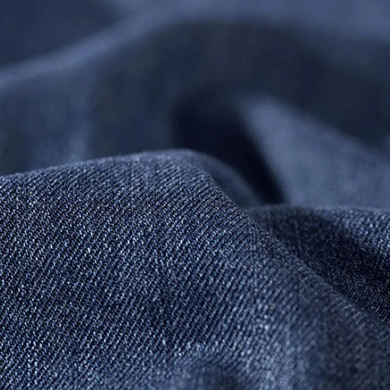 Men's Casual Lapel Cotton Long Sleeve Denim Shirt 05593165M