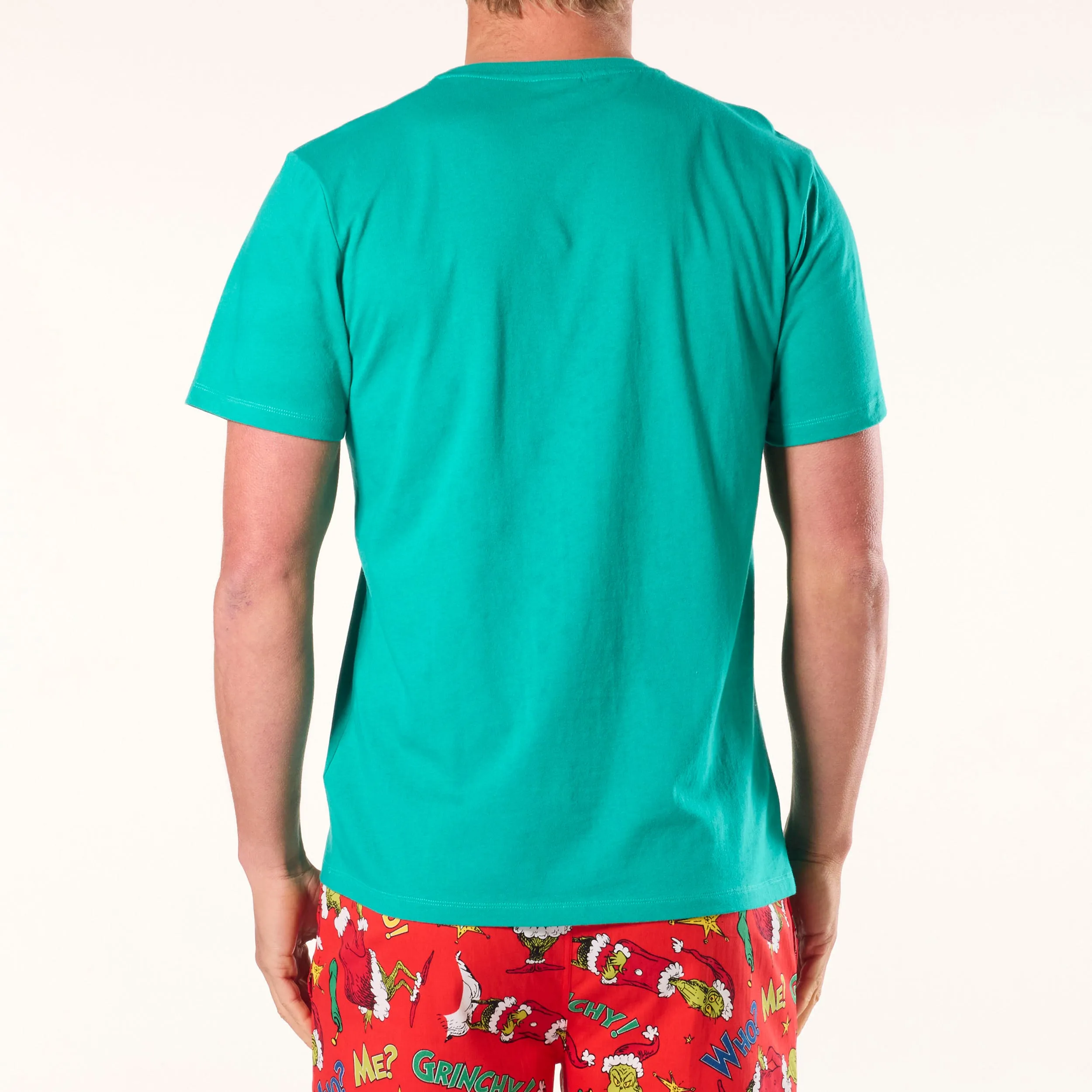Men's Grinch Grinchy Cotton Sleep Tee - Green