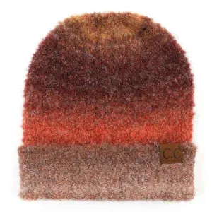 Multi Color Slouchy Mohair Beanie