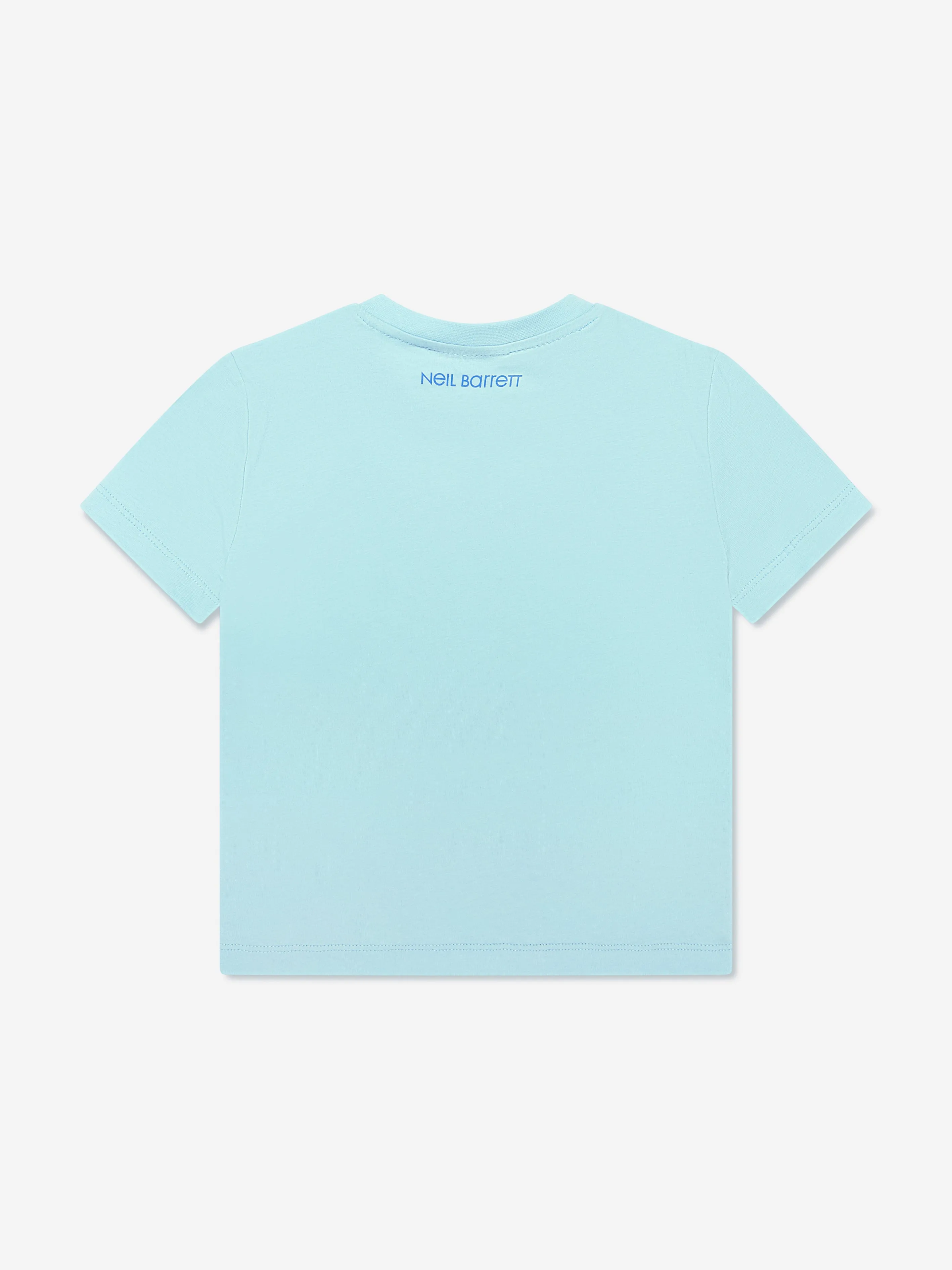 Neil Barrett Boys Thunderbolt T-Shirt in Aquamarine