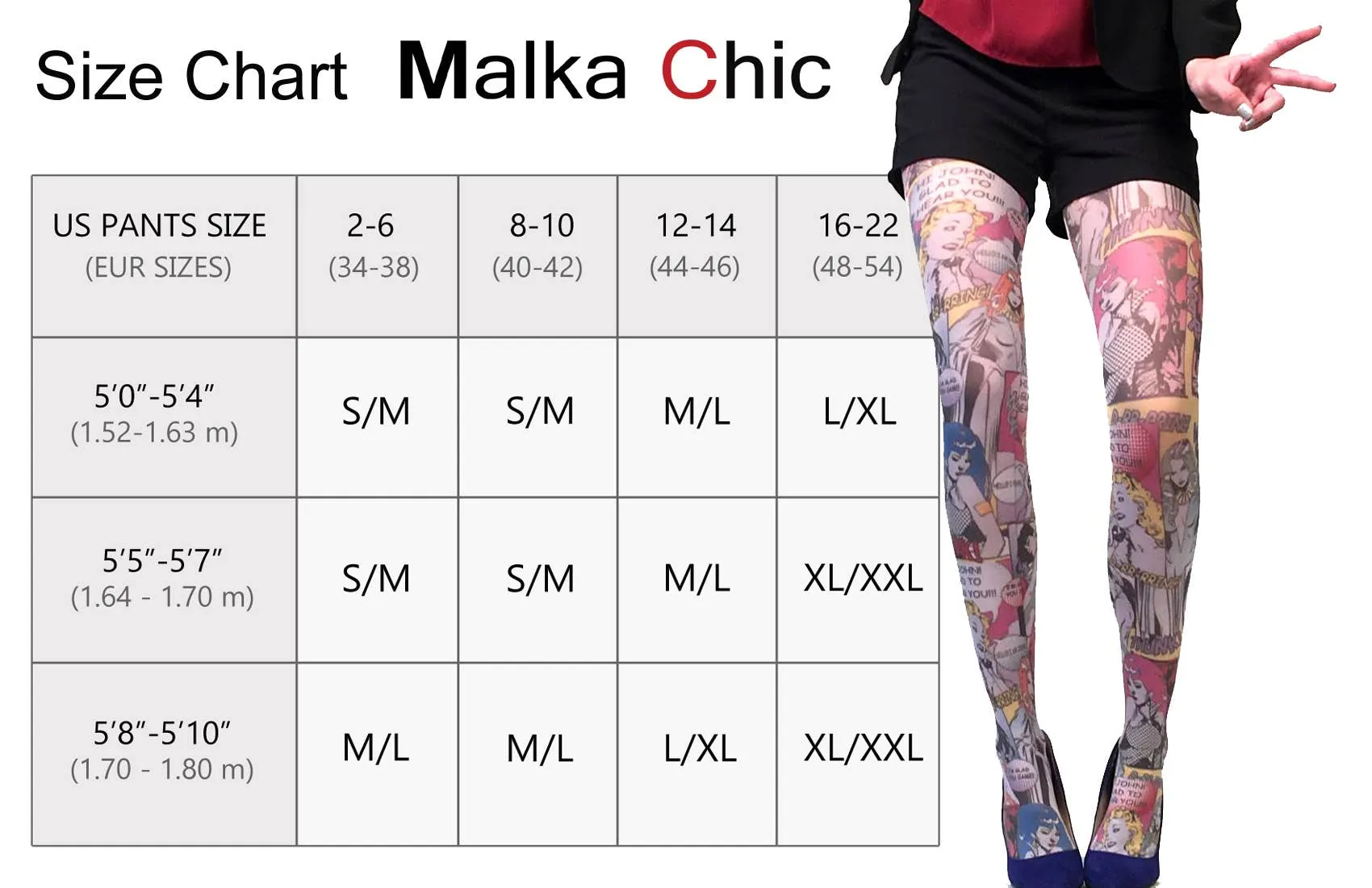 New York Skyline Printed Footless Tights