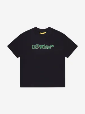 Off-White Boys Big Bookish T-Shirt in Black