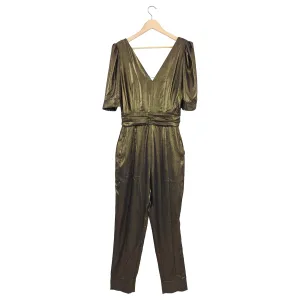 One Teaspoon Bronze Metallic Sofia Jumpsuit - M