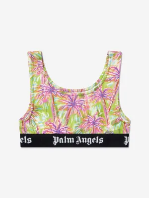 Palm Angels Girls AOP PA Palms Sports Top in Multicolour
