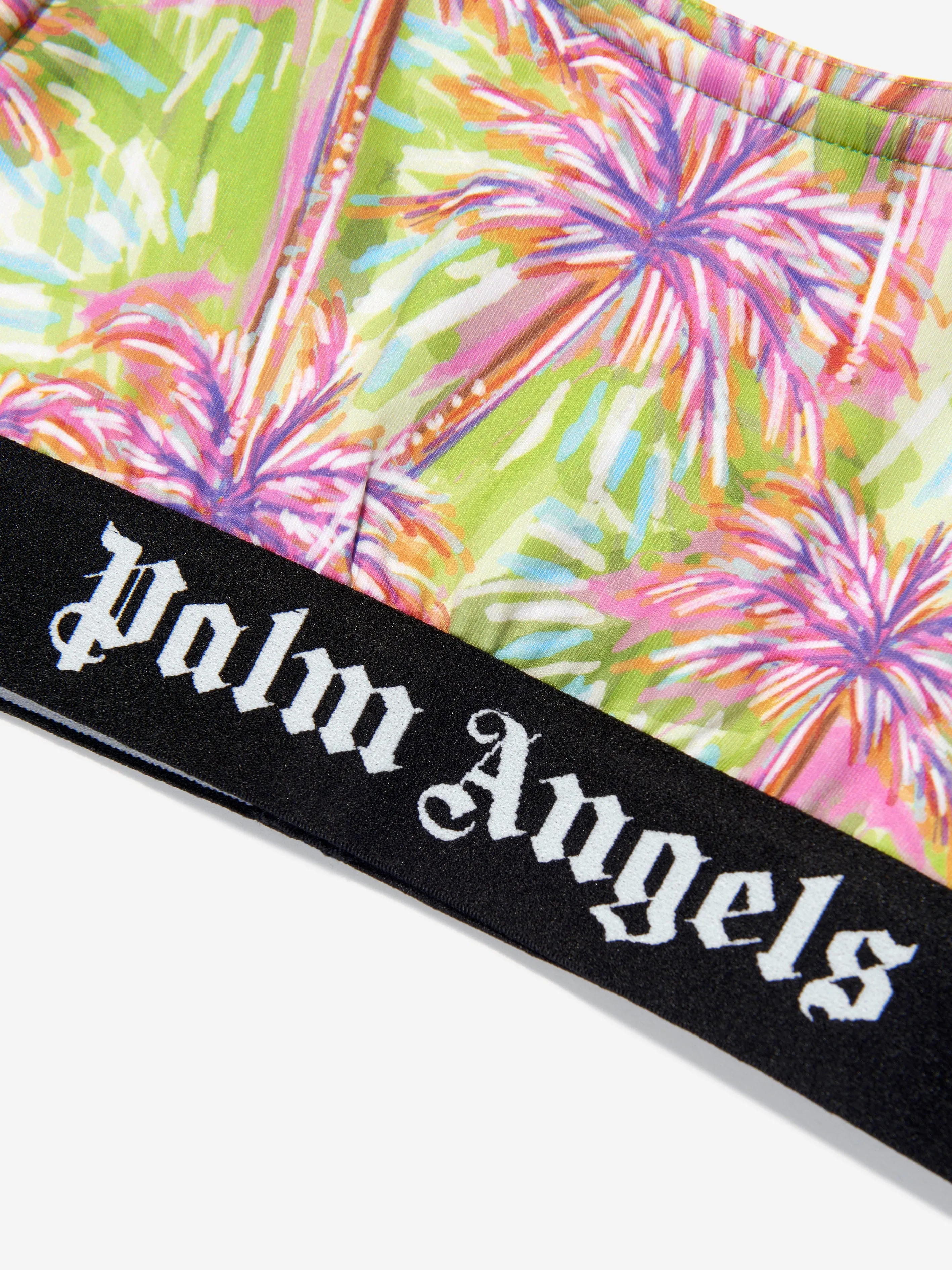 Palm Angels Girls AOP PA Palms Sports Top in Multicolour