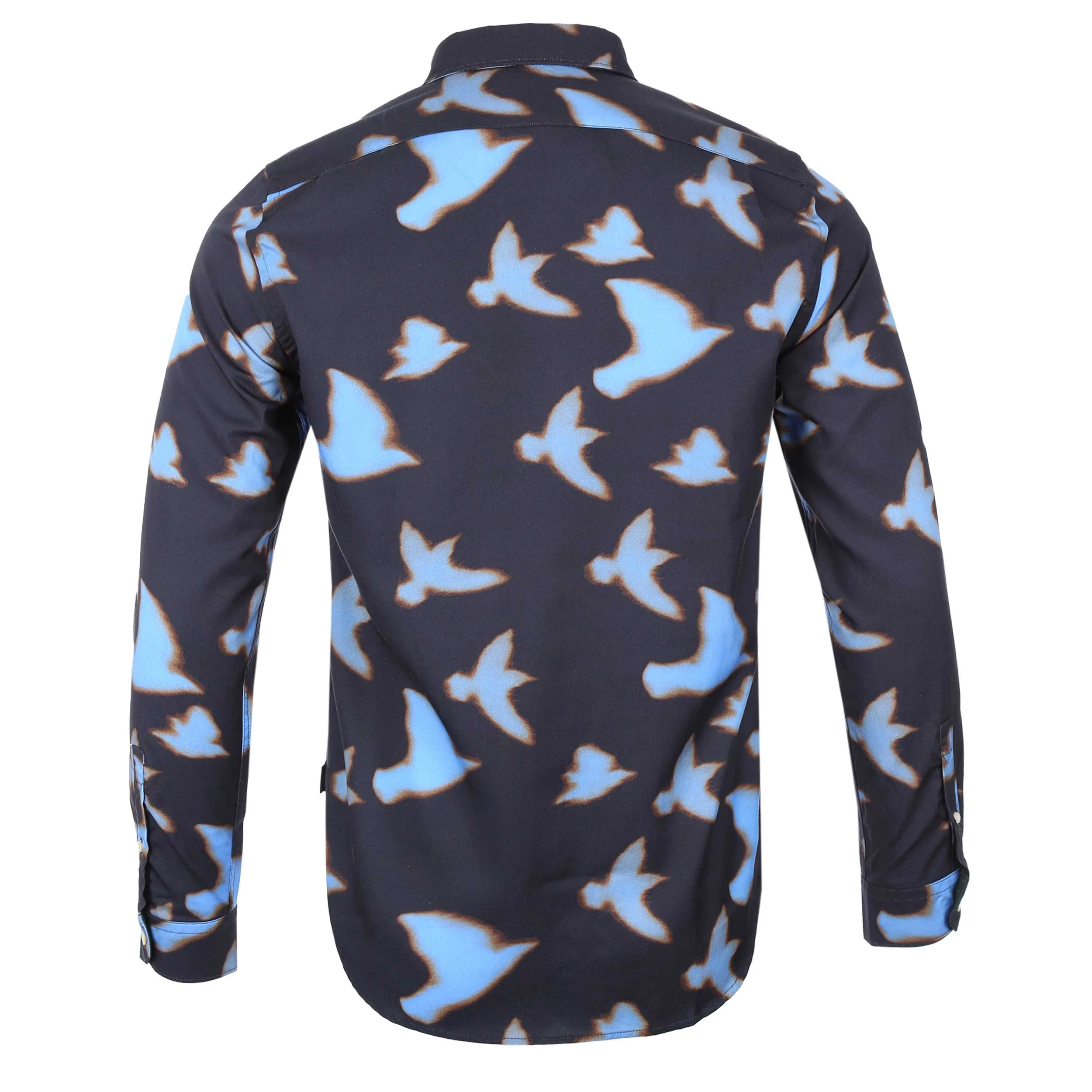 Paul Smith Birds Tailored Fit Shirt in Dark Navy