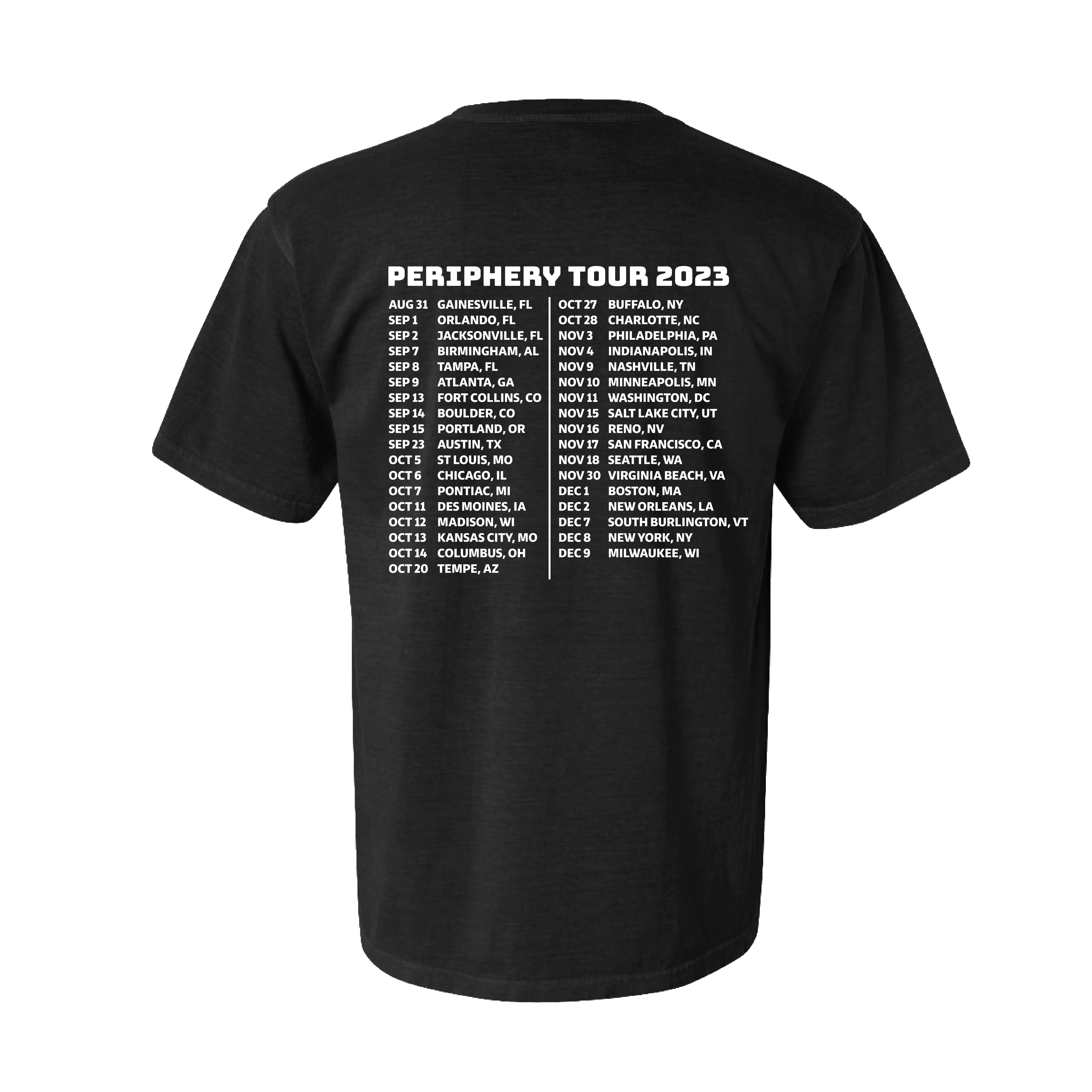 Periphery Tour Tee Black