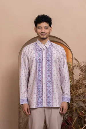 Pre Order - Kalola Long Shirt Men Lilac Hint
