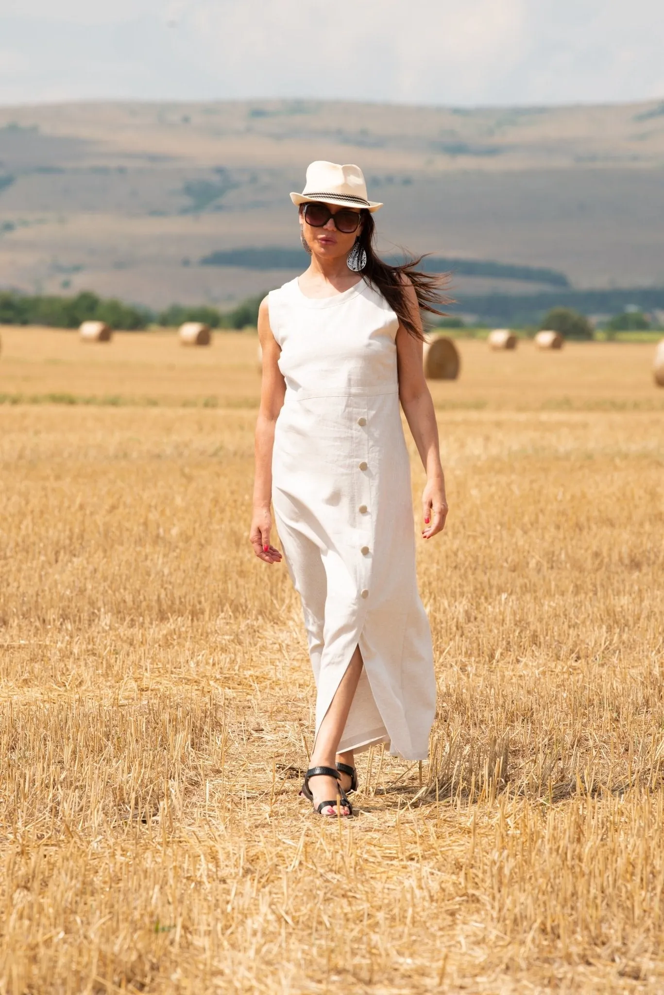 PRIMA Linen Summer Casual Dress