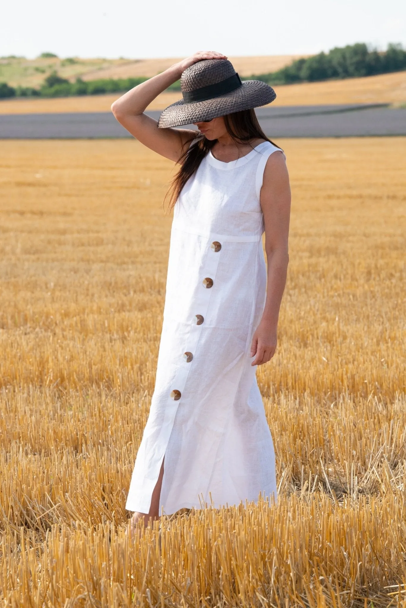 PRIMA Linen Summer Casual Dress