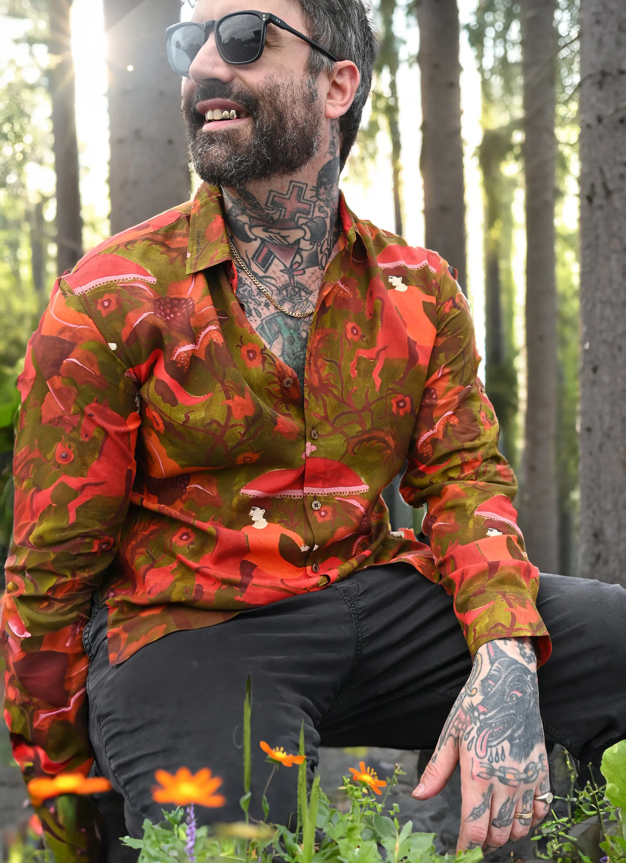 Raphael Balme Shirt | Moss Green