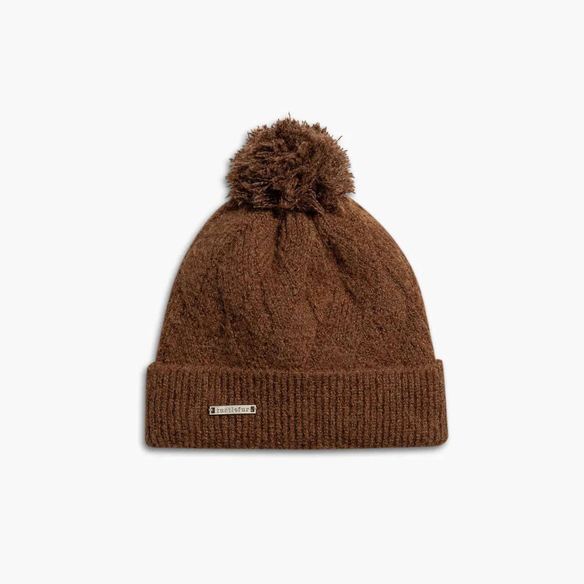 Recycled Victoria Pom Beanie - Brown