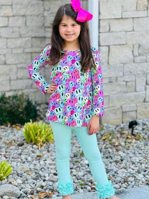 RG™ Minty Smiles Ruffle Icing Leggings Set