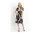 Short Sleeve Floral Mid Dress