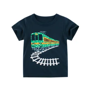 Solid Color Boys Short Sleeve T-Shirt- GlamzLife