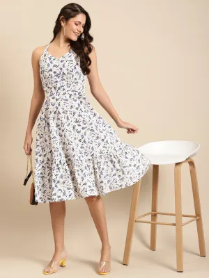 Strappy flared dress