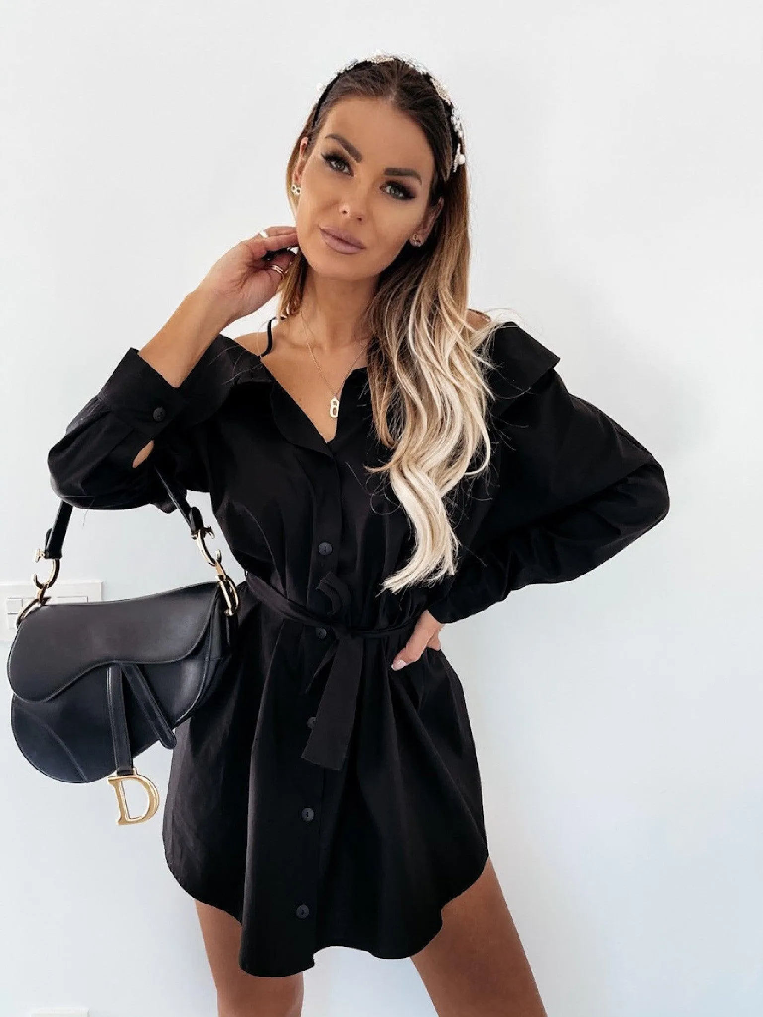 Stylish and Unique Suspender Shirt Dress