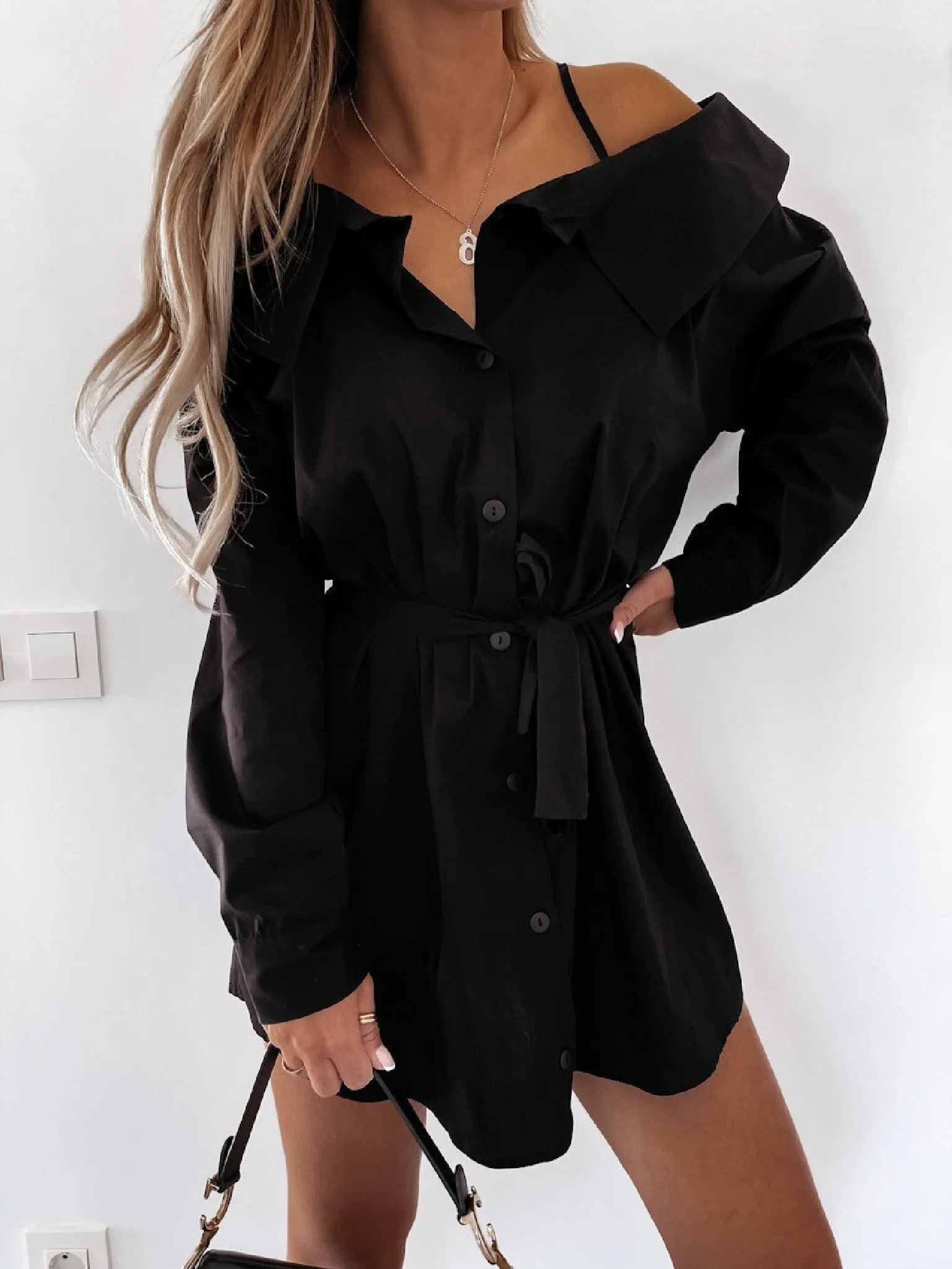 Stylish and Unique Suspender Shirt Dress