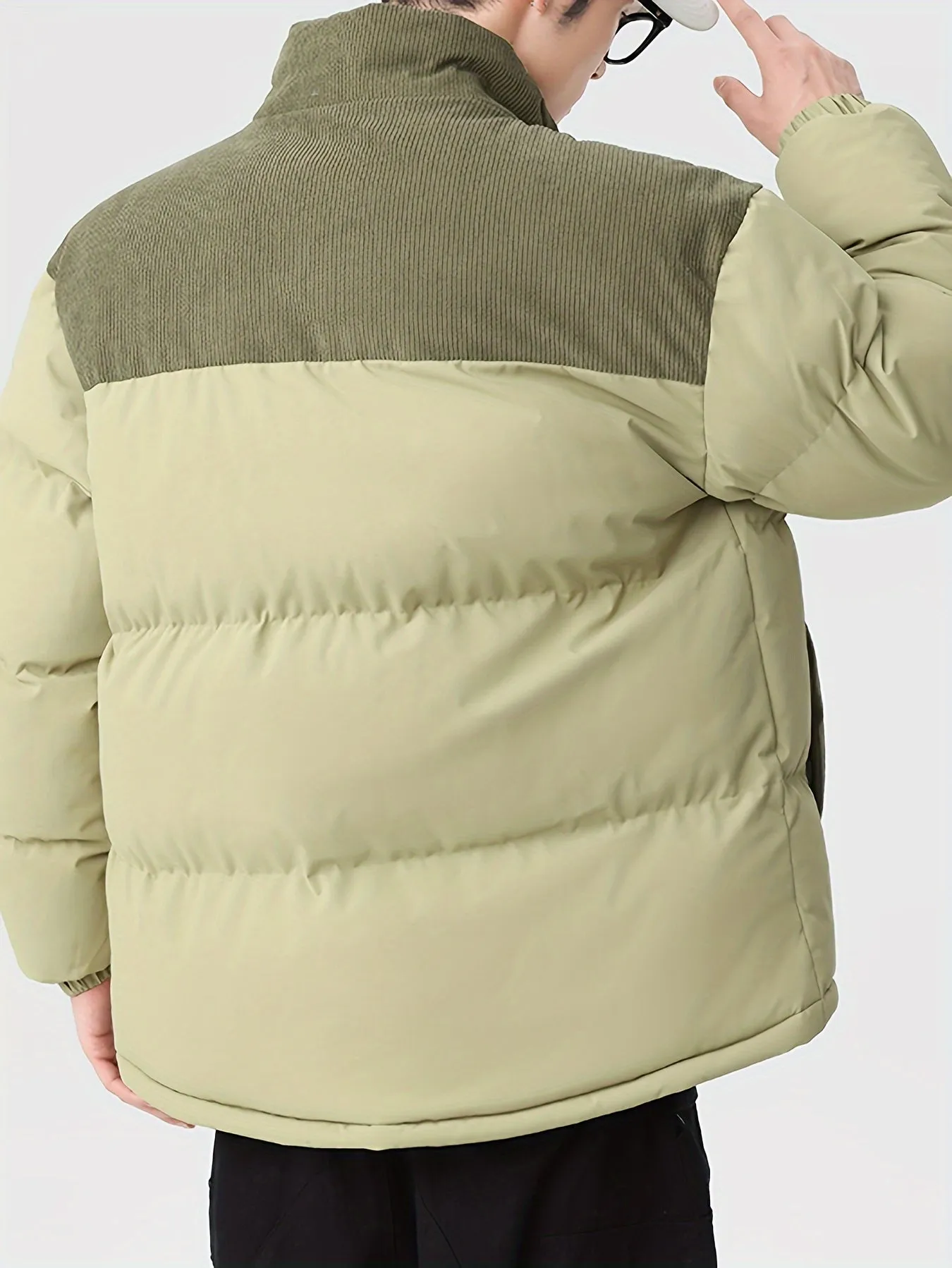 Stylish Trendy Color Block Puffer Winter Jacket for Men | Ideal for Winter