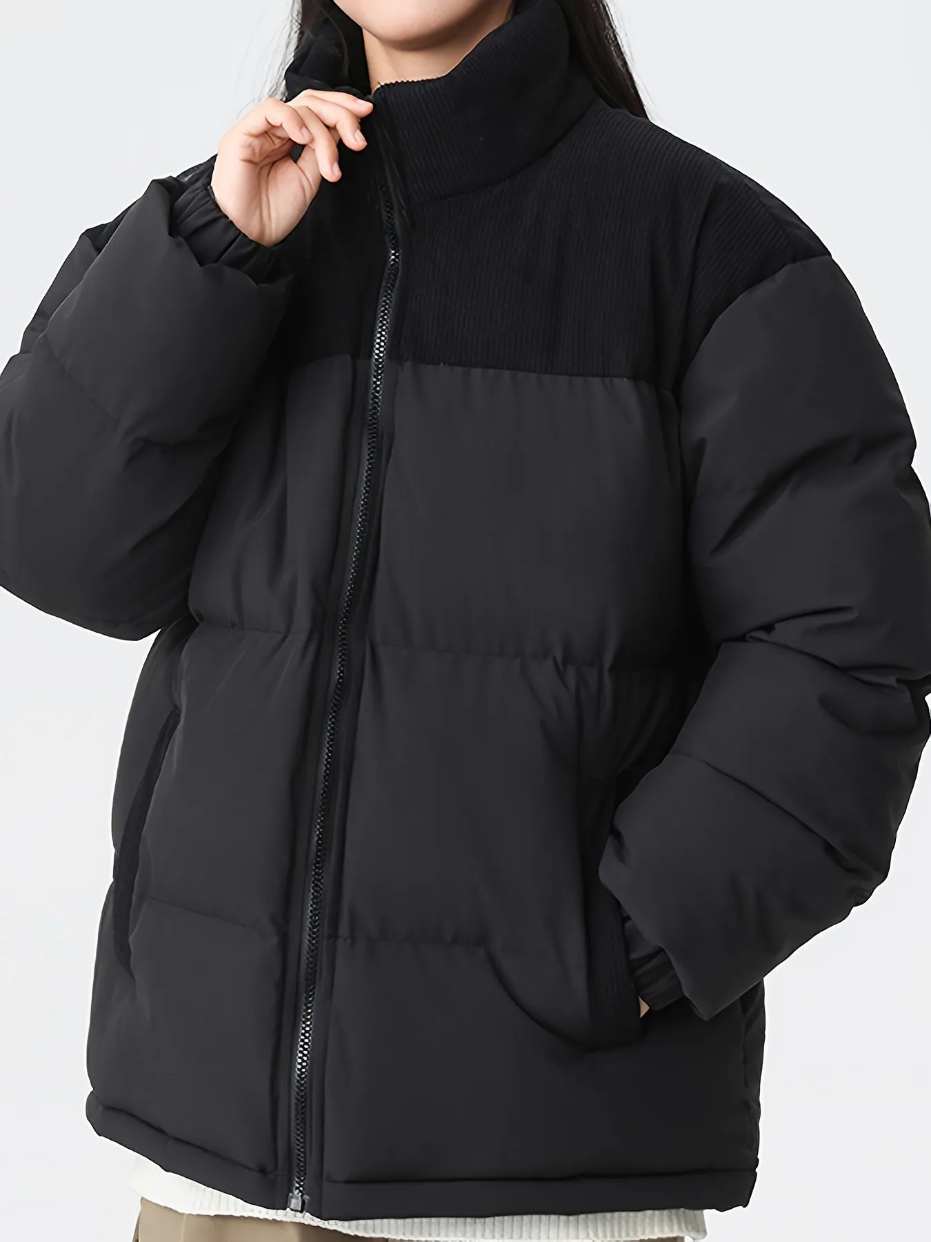 Stylish Trendy Color Block Puffer Winter Jacket for Men | Ideal for Winter