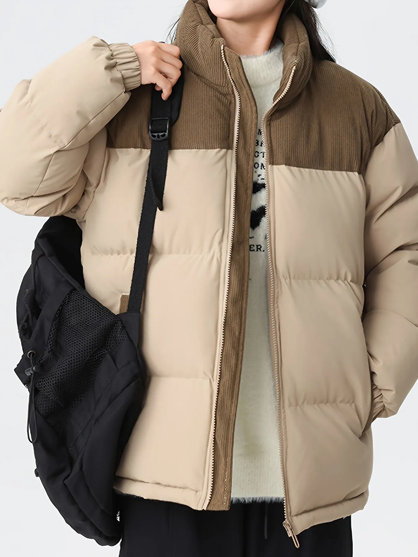 Stylish Trendy Color Block Puffer Winter Jacket for Men | Ideal for Winter