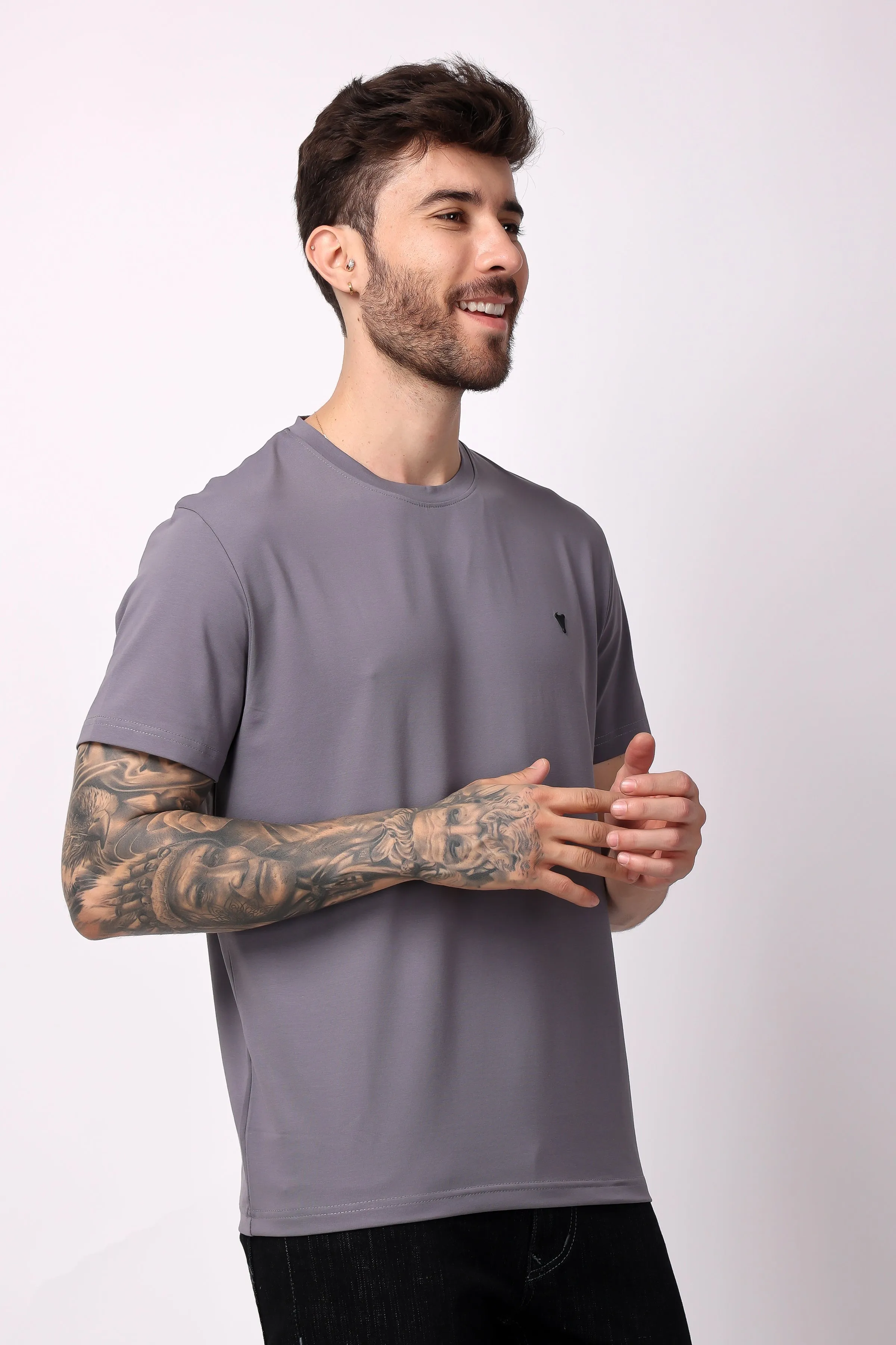 STYLOX SOLID T-SHIRT For Men