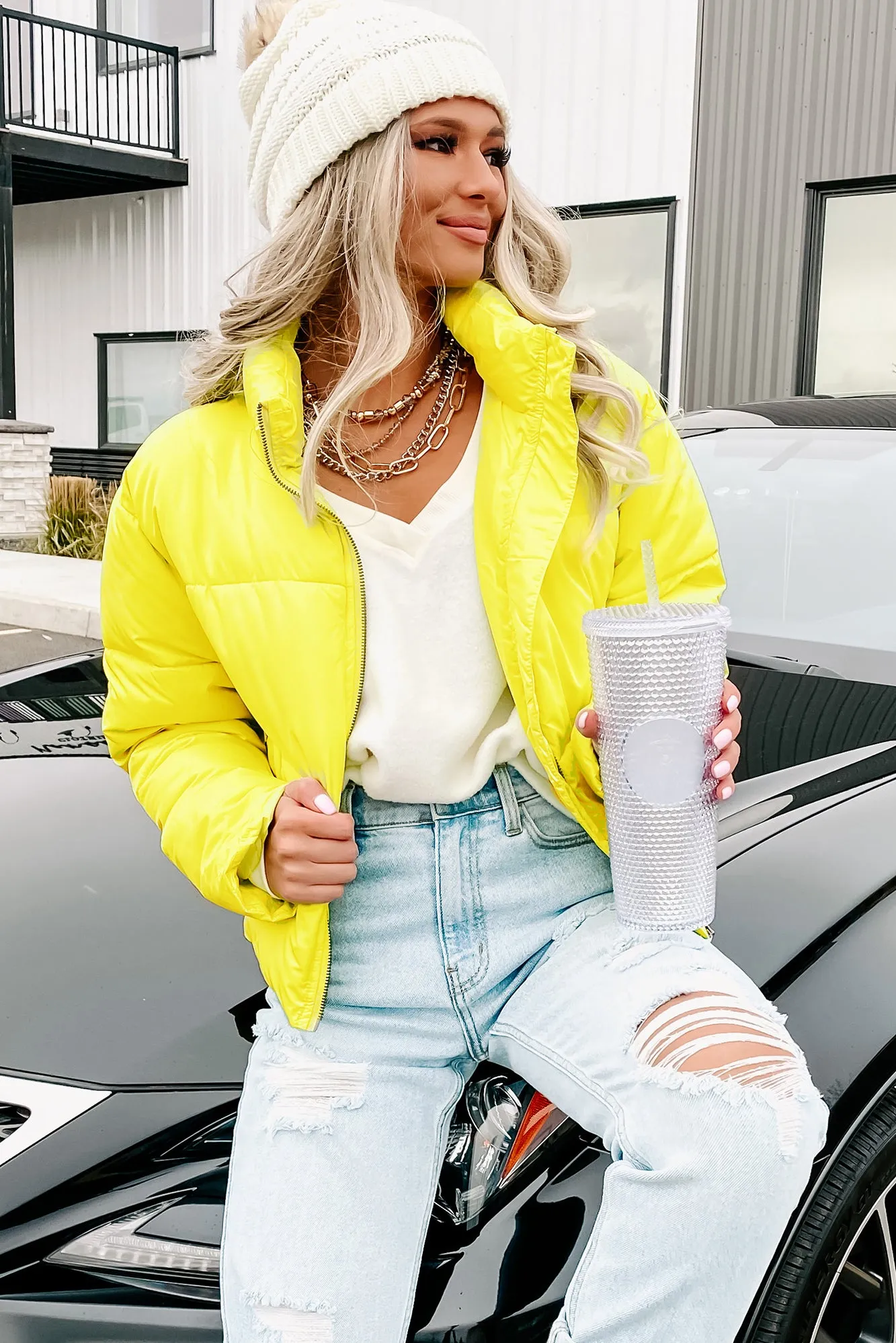 Subzero Temps Puffer Jacket (Lime Yellow)