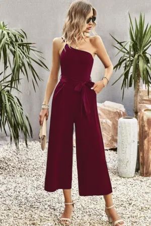 Summer Style One-Shoulder Jumpsuit